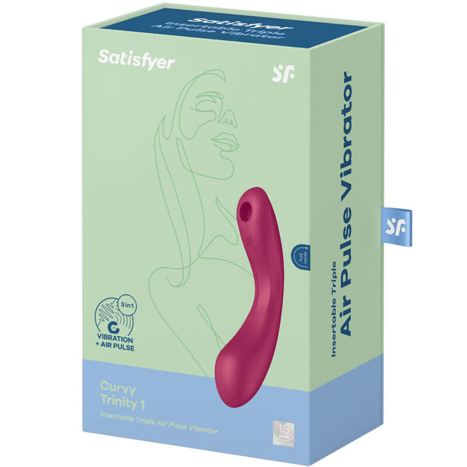 Satisfyer – Curve Trinity 1 Luchtdrukvibrator Rood