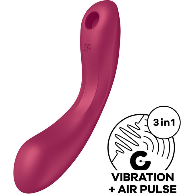 Satisfyer – Curve Trinity 1 Luchtdrukvibrator Rood