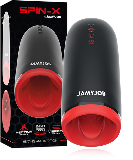 JAMYJOB - SPIN-X HEATING AND ROTATION MASTURBATOR