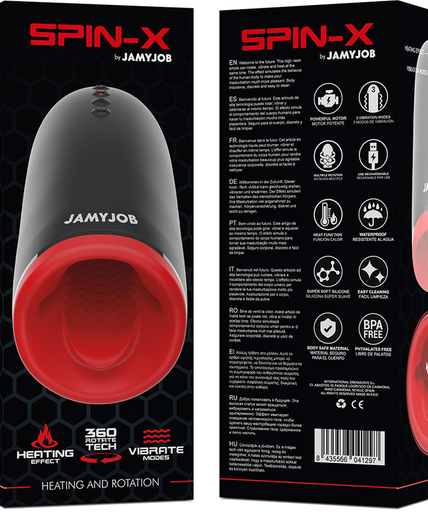 JAMYJOB - SPIN-X HEATING AND ROTATION MASTURBATOR