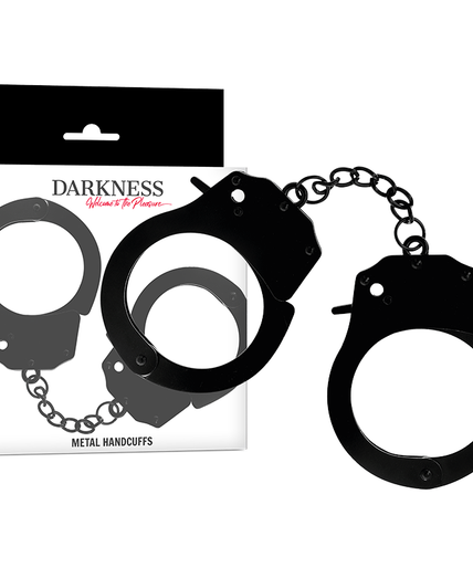 DARKNESS - METAL HANDCUFFS FOR BLACK HANDS