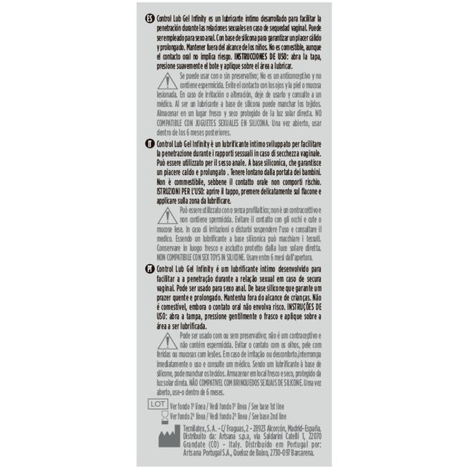 CONTROL - INFINITY SILICONEN GLIJMIDDEL 75 ML