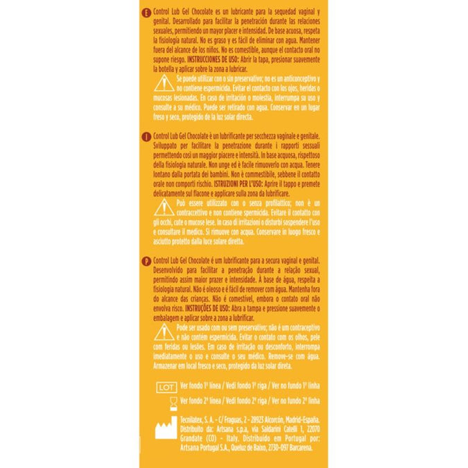 CONTROL - LUB GEL CHOCOLADE GLIJMIDDEL 75 ML