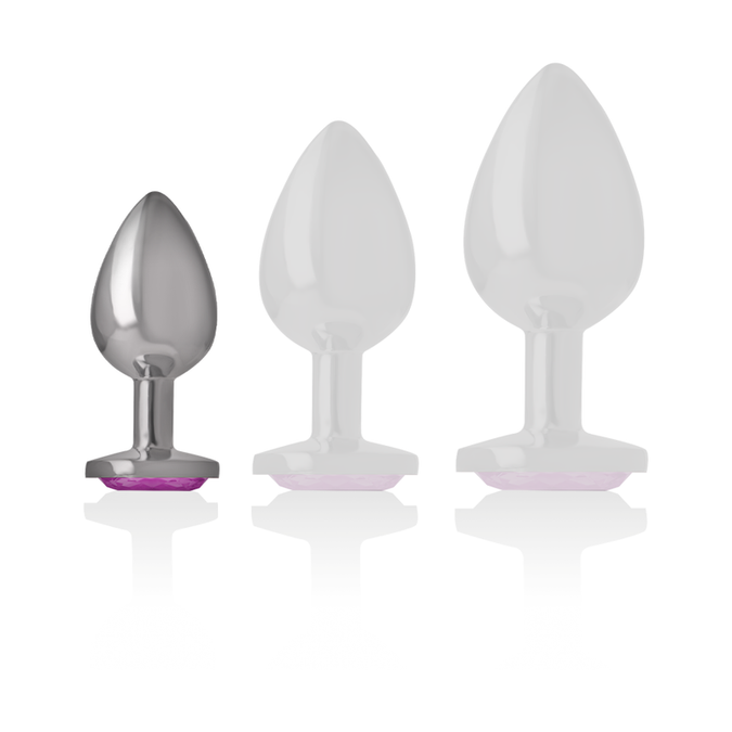 Intense – Aluminium Metall Analplug Pinkes Herz Größe S