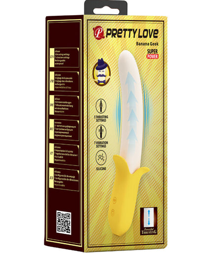 Pleasurements – Pretty Love – Banana Geek Stotende Vibrator Zwart
