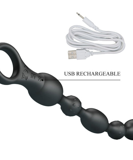 PRETTY LOVE - VAN ANAL BALLS 10 VIBRATIONS RECHARGEABLE SILICONE