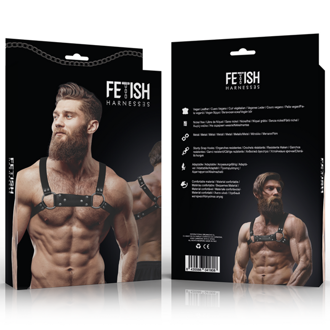 FETISJ SUBMISSIE HOUDING - HEREN ECO-LEREN BULLDOG BORSTHARNAS MAAT M/L