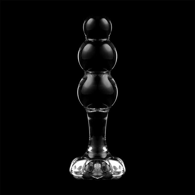 NEBULA SERIES BY IBIZA - MODEL 1 ANAALPLUG BOROSILICAATGLAS HELDER 10.5 CM -O- 3 CM