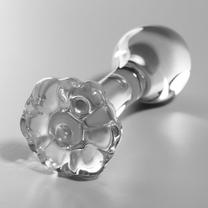 NEBULA SERIE VAN IBIZA - MODEL 2 ANALE PLUG BOROSILICAATGLAS HELDER 11 CM -O- 3.5 CM