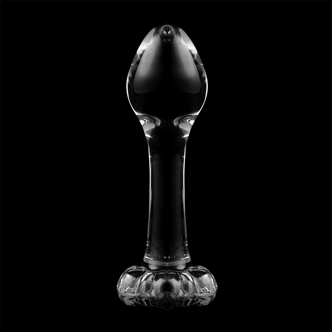 NEBULA SERIE VAN IBIZA - MODEL 2 ANALE PLUG BOROSILICAATGLAS HELDER 11 CM -O- 3.5 CM