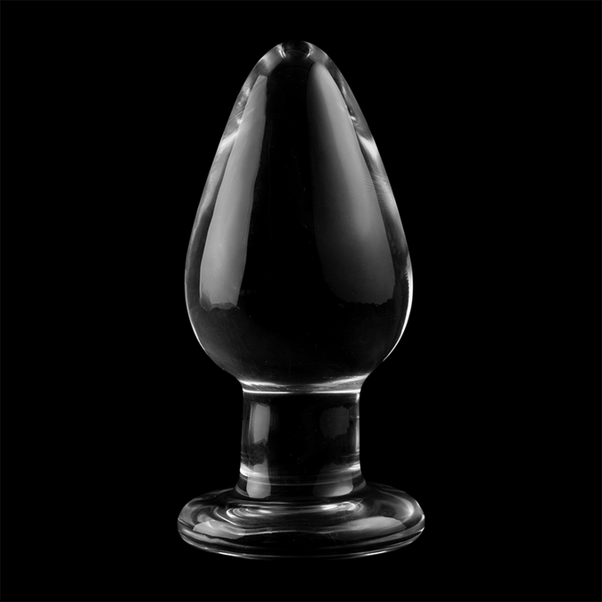 Nebula-serie van Ibiza – Model 3 Anaalplug van Borosilicaatglas Transparant 11 cm – O – 5 cm