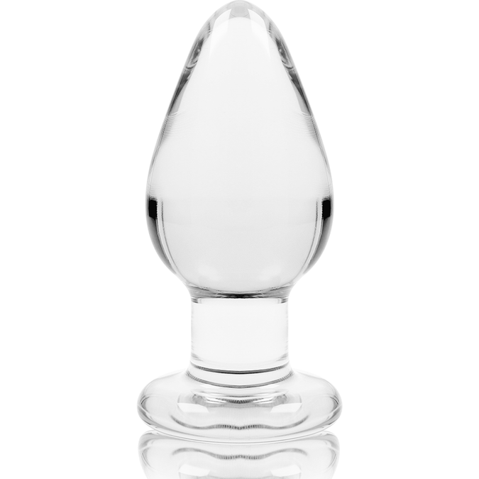 Nebula-serie van Ibiza – Model 3 Anaalplug van Borosilicaatglas Transparant 11 cm – O – 5 cm