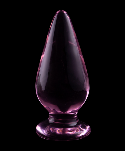 NEBULA SERIES BY IBIZA - MODEL 4 ANAL PLUG BOROSILICATE GLASS PINK 11 CM -O- 5 CM