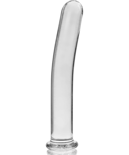 NEBULA SERIES BY IBIZA - MODEL 8 DILDO BOROSILICATE GLASS CLEAR 14.5 CM -O- 2 CM