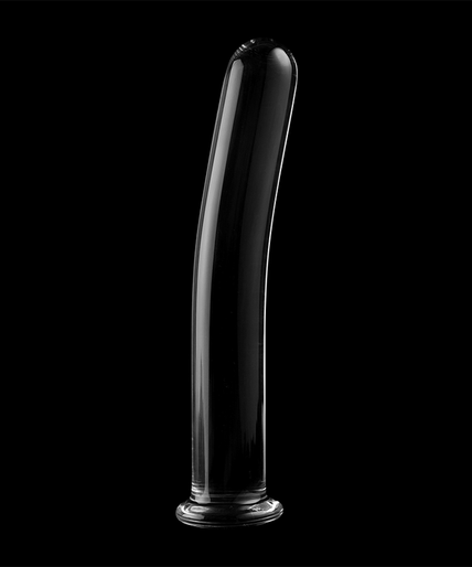 NEBULA SERIES BY IBIZA - MODEL 9 DILDO BOROSILICATE GLASS CLEAR 15.5 CM -O- 2.5 CM