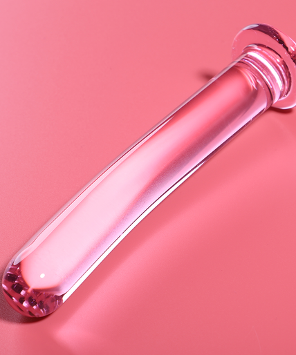 NEBULA SERIES BY IBIZA - MODEL 9 DILDO BOROSILICATE GLASS PINK 15.5 CM -O- 2.5 CM