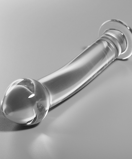 NEBULA SERIES BY IBIZA - MODEL 11 DILDO BOROSILICATE GLASS CLEAR 16 CM -O- 3 CM