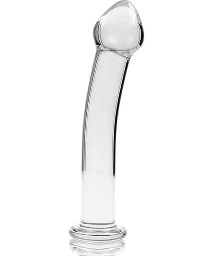 NEBULA SERIES BY IBIZA - MODEL 11 DILDO BOROSILICATE GLASS CLEAR 16 CM -O- 3 CM