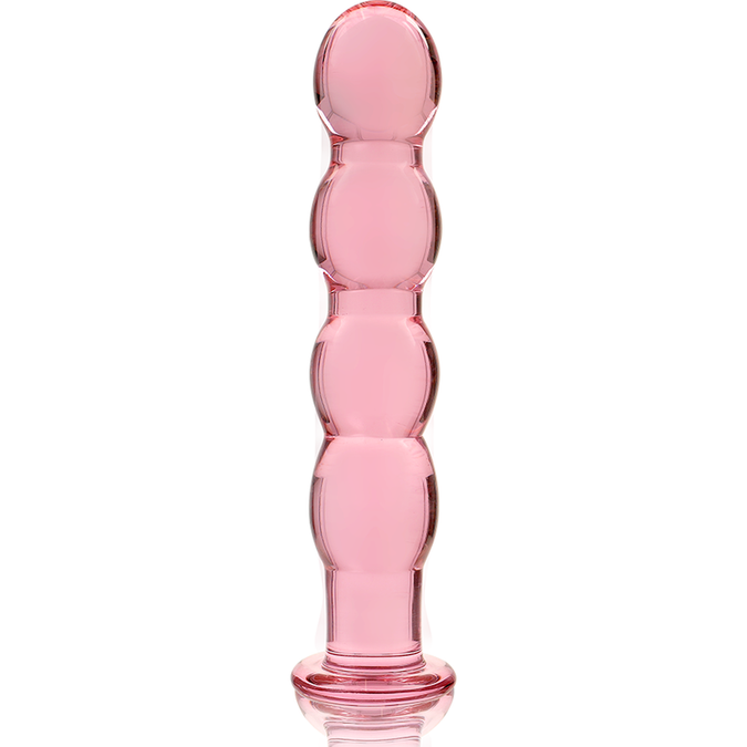 NEBULA SERIE VAN IBIZA - MODEL 10 DILDO BOROSILICAATGLAS ROZE 16,5 CM -O- 3,5 CM