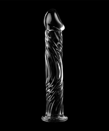 NEBULA SERIES BY IBIZA - MODEL 12 DILDO BOROSILICATE GLASS CLEAR 17 CM -O- 3.5 CM