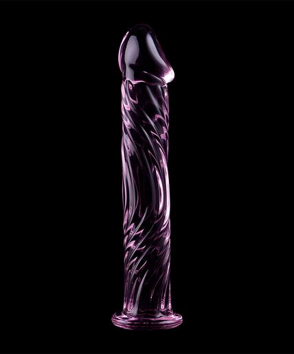 NEBULA SERIES BY IBIZA - MODEL 12 DILDO BOROSILICATE GLASS PINK 17 CM -O- 3.5 CM