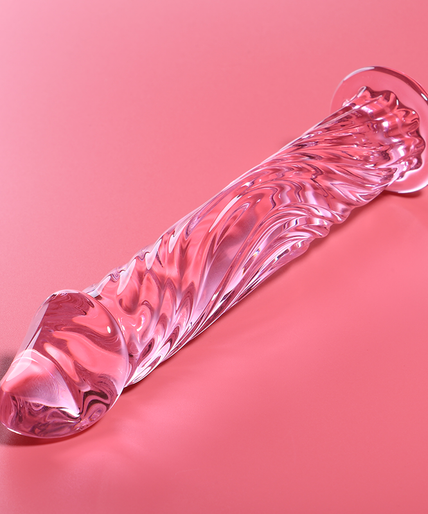 NEBULA SERIES BY IBIZA - MODEL 12 DILDO BOROSILICATE GLASS PINK 17 CM -O- 3.5 CM
