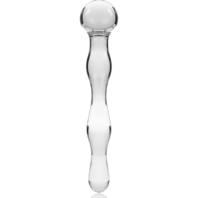 Nebula-serie van Ibiza – Model 13 Dildo van Borosilicaatglas Helder 18 cm – Ø 3,5 cm