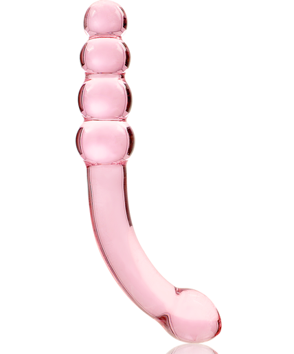 NEBULA SERIES BY IBIZA - MODEL 14 DILDO BOROSILICATE GLASS PINK 18.5 CM -O- 3 CM