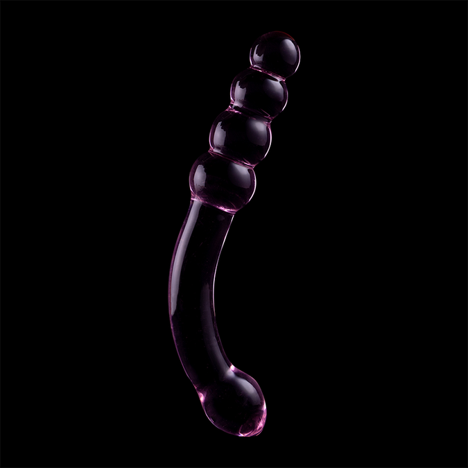 NEBULA SERIE VAN IBIZA - MODEL 14 DILDO BOROSILICAATGLAS ROZE 18,5 CM -O- 3 CM