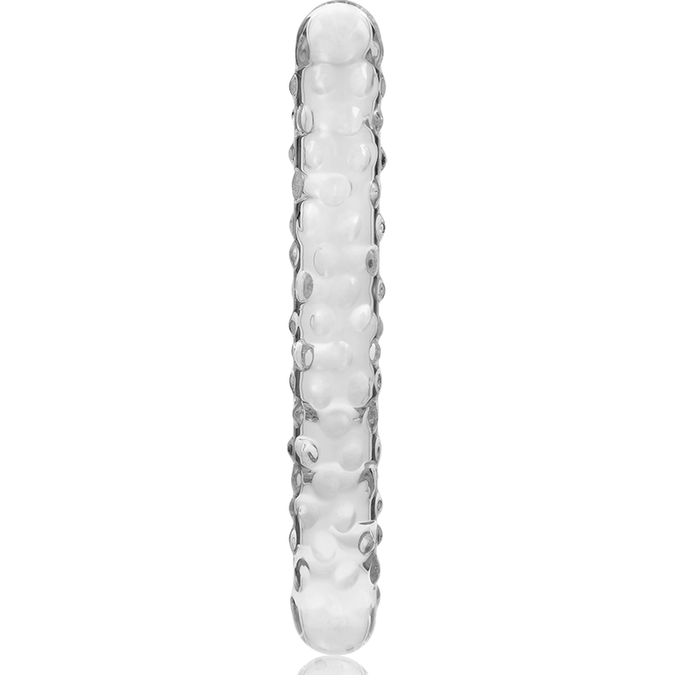 Nebula-serie van Ibiza – Model 15 Dildo van Borosilicaatglas Helder 18,5 cm – Ø 4 cm