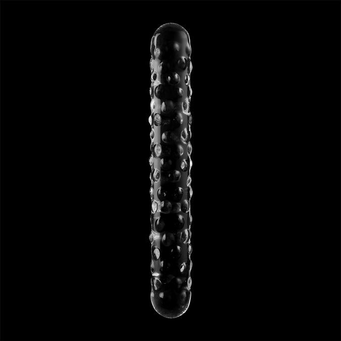 Nebula-serie van Ibiza – Model 15 Dildo van Borosilicaatglas Helder 18,5 cm – Ø 4 cm