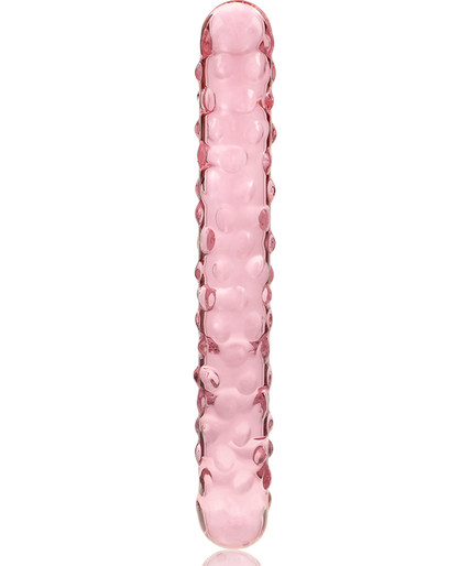 NEBULA SERIES BY IBIZA - MODEL 15 DILDO BOROSILICATE GLASS PINK 18.5 CM -O- 3 CM