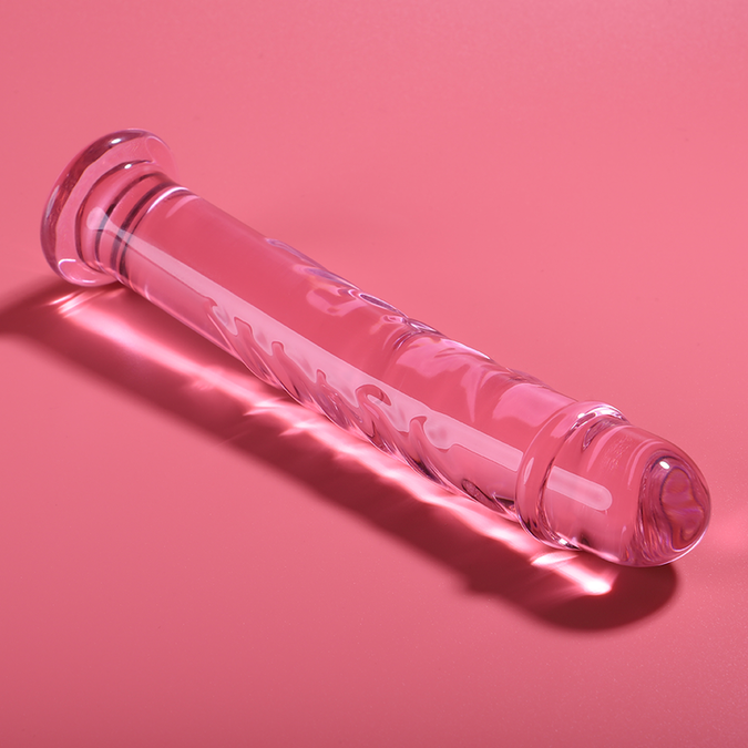 Nebula Series by Ibiza – Model 16 Dildo Borosilicate Glass Pink 18.5 cm – Ø 4.5 cm