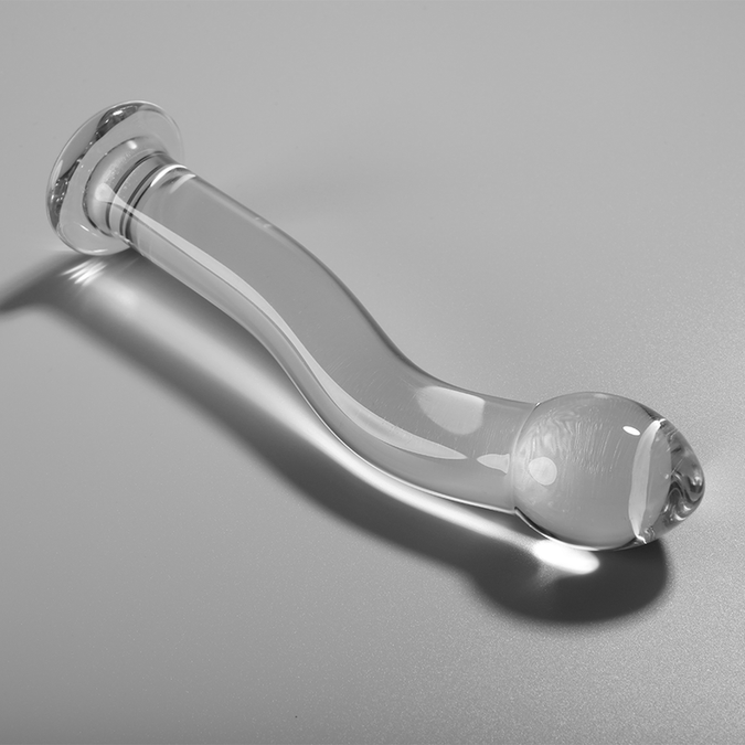 NEBULA-SERIE VAN IBIZA - MODEL 18 DILDO BOROSILICAATGLAS HELDER 18,5 CM -Ø- 3,5 CM