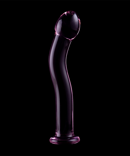 NEBULA SERIES BY IBIZA - MODEL 18 DILDO BOROSILICATE GLASS PINK 18.5 CM -O- 3.5 CM