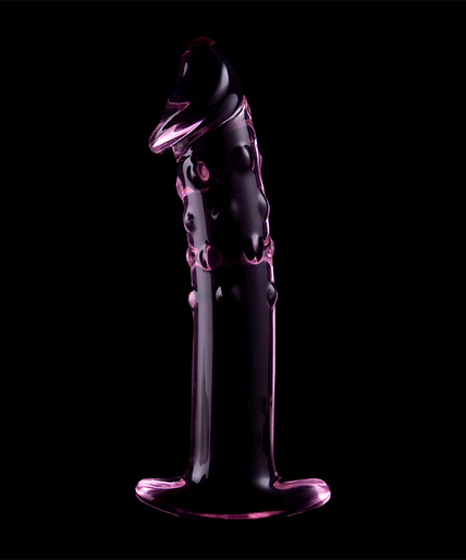 NEBULA SERIES BY IBIZA - MODEL 19 DILDO BOROSILICATE GLASS PINK 18.5 CM -O- 4 CM