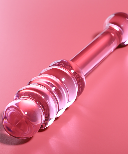 NEBULA SERIES BY IBIZA - MODEL 20 DILDO BOROSILICATE GLASS PINK 20.5 CM -O- 3 CM