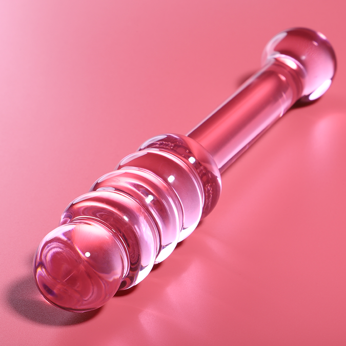 NEBULA SERIE VAN IBIZA - MODEL 20 DILDO BOROSILICAATGLAS ROZE 20.5 CM -O- 3 CM