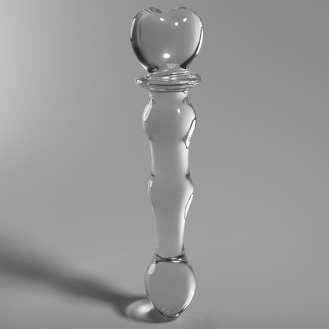 Nebula Series by Ibiza – Model 21 Dildo Borosilicate Glass Clear 20.5 cm – Ø 4 cm