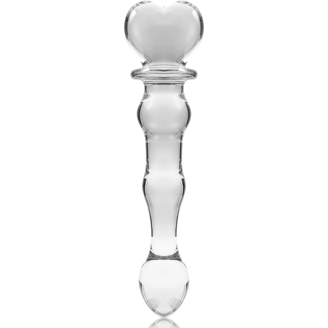 Nebula Series by Ibiza – Model 21 Dildo Borosilicate Glass Clear 20.5 cm – Ø 4 cm