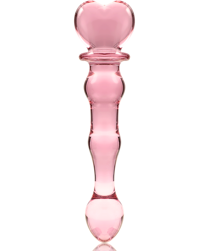 NEBULA SERIES BY IBIZA - MODEL 21 DILDO BOROSILICATE GLASS PINK 20.5 CM -O- 3.5 CM