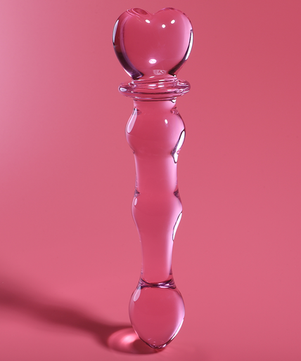NEBULA SERIES BY IBIZA - MODEL 21 DILDO BOROSILICATE GLASS PINK 20.5 CM -O- 3.5 CM