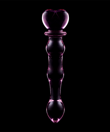NEBULA SERIES BY IBIZA - MODEL 21 DILDO BOROSILICATE GLASS PINK 20.5 CM -O- 3.5 CM