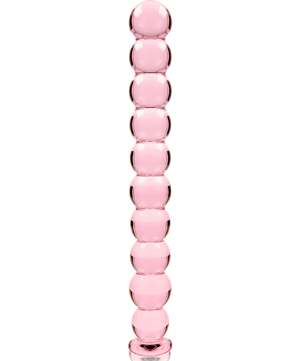 NEBULA SERIES BY IBIZA - MODEL 22 DILDO BOROSILICATE GLASS PINK 21.5 CM -O- 2.5 CM