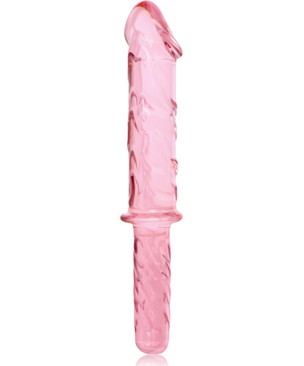 NEBULA SERIES BY IBIZA - MODEL 24 DILDO BOROSILICATE GLASS PINK 28.5 CM -O- 5 CM