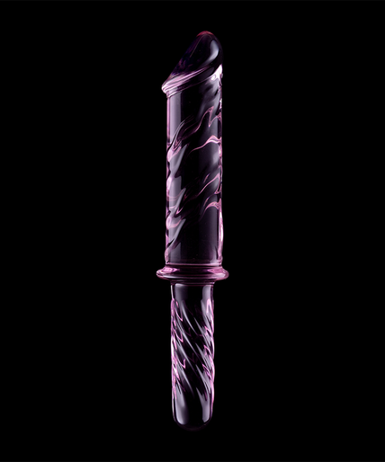NEBULA SERIES BY IBIZA - MODEL 24 DILDO BOROSILICATE GLASS PINK 28.5 CM -O- 5 CM