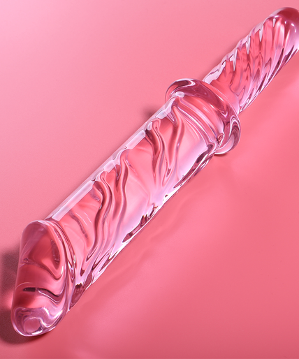 NEBULA SERIES BY IBIZA - MODEL 24 DILDO BOROSILICATE GLASS PINK 28.5 CM -O- 5 CM