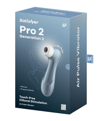 SATISFYER - PRO 2 AIR PULSE STIMULATOR BLUE