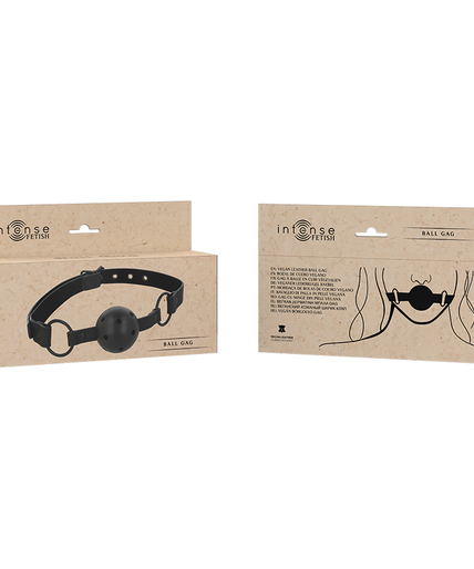 INTENSE - FETISH VEGAN LEATHER BALL GAG