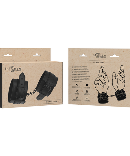 INTENSE - FETISH VEGAN LEATHER HANDCUFFS
